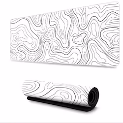 INF Grand papier peint de bureau pour tapis de souris Blanc M