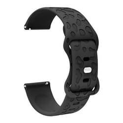 INF Bracelet de montre en silicone 18 mm pour Garmin Forerunner 265S Fossil GEN6 Le noir