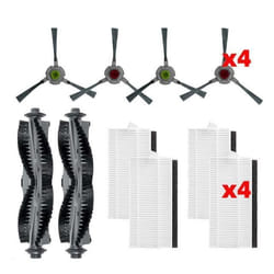 INF Accessoires pour aspirateur robot Airrobo P20 2 brosses principales à rouleaux + 4 filtres Hepa + 4 brosses latérales
