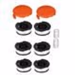 Jeu de bobines de fil de coupe de rechange - INF - BLACK+DECKER AF-100 - 6 bobines - Remplacement coupe-bordure