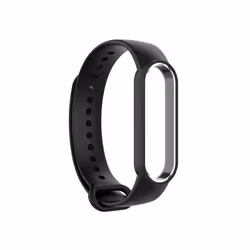 INF Bracelet de montre en silicone pour Xiaomi Mi Band 6/5 Huami Amazfit Band 5 Black