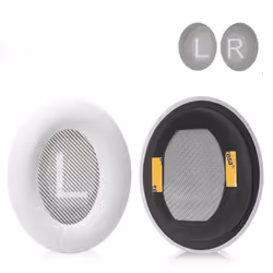Oreillettes de remplacement - INF - QC35 QC35-ii QC25 1/2 - Confort supérieur - Qualité audio améliorée - Gris