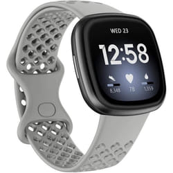 INF Bracelet de montre en silicone pour Fitbit Versa 3 / Fitbit Sense Gris