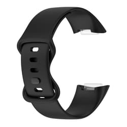 INF Bracelet de montre en silicone pour Fitbit Charge 5 Charge 6 Le noir L