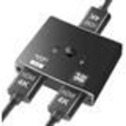 INF Commutateur HDMI 2.0 2 entrées 1 sortie Répartiteur HDMI 4K 1 entrée 2 sorties