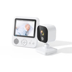 Moniteur vidéo avec caméra INF - Vision nocturne infrarouge - 100m de portée de transmission - 2MP (1080p)