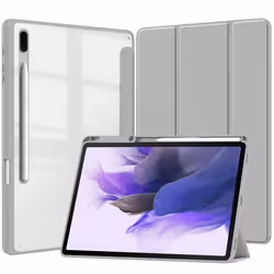 Étui pour tablette - INF - Samsung Galaxy Tab S9FE/S9plus 12.4 - Cuir PU - Antichoc - Support multi-angle