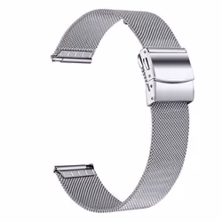 INF Bracelet de montre en acier inoxydable pour Garmin Venu 3S / Forerunner 265s Argent