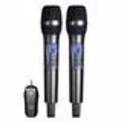 Microphone sans fil - INF - Pack de 2 - Qualité sonore premium - Utilisation polyvalente - Noir