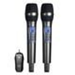 Microphone sans fil - INF - Pack de 2 - Qualité sonore premium - Utilisation polyvalente - Noir