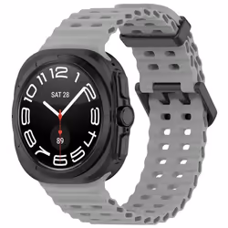 INF Bracelet de Montre de Sport en Silicone pour Samsung Watch Ultra 47mm Gris