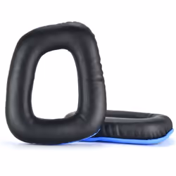 Coussinets doreille en PU pour Logitech G35 G930 G430 F450 G331 G231 G431 G432 Noir + Bleu
