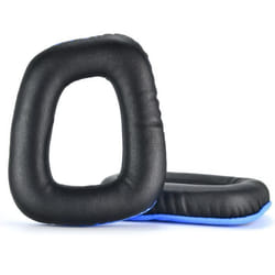 Coussinets doreille en PU pour Logitech G35 G930 G430 F450 G331 G231 G431 G432 Noir + Bleu