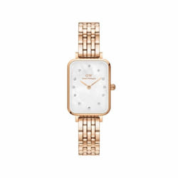 Montre femme Daniel Wellington Quadro Lumine - white/rose gold - 20x26 mm