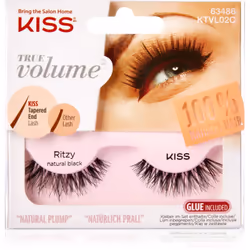 Faites de votre rêve de cils longs et fournis une réalité. Les faux-cils KISS True Volume Ritzy vous assurent un regard théât ...