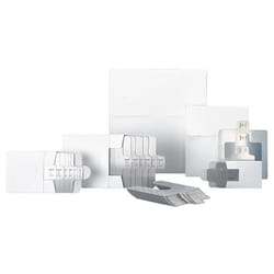 Cale prédécoupée Acier inoxydable, 50mm x 50mm x 0.05mm Gris ( Prix pour 1 )