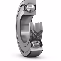 Diamètre intérieur = 6mm Diamètre extérieur = 19mm Largeur de bague = 6mm Type de roulement à billes = Roulement à billes à g ...