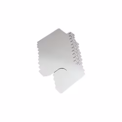 Matériau = Acier inoxydable Epaisseur = 0.05mm Longueur = 100mm Largeur = 100mm Largeur de fente = 32mm Couleur = Gris Les ca ...