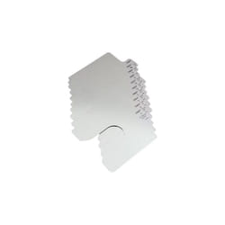 Cale prédécoupée Acier inoxydable, 100mm x 100mm x 0.05mm Gris ( Prix pour 1 )