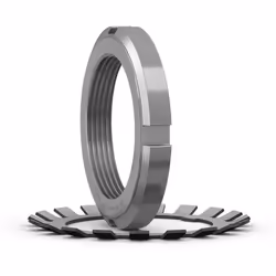 Type = Ecrou de blocage Diamètre intérieur = 50mm Diamètre extérieur = 70mm Dimensions = 50 x 70 x 11mm Série = KM