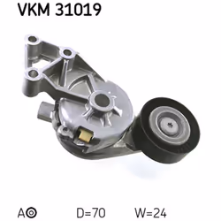 Tendeur de courroie, courroie trapézoïdale à nervures SKF VKM 31019