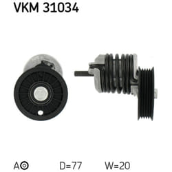 Galet tendeur, courroie d'accessoire SKF VKM 31034