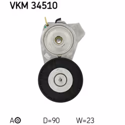Galet tendeur, courroie d'accessoire SKF VKM 34510