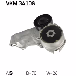 Tendeur de courroie, courroie trapézoïdale à nervures SKF VKM 34108