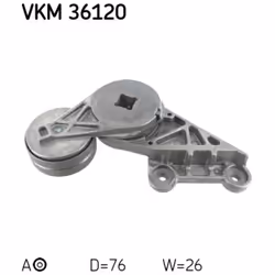 Galet tendeur, courroie d'accessoire SKF VKM 36120