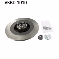 Disque de frein SKF VKBD 1010 arrière, plein, 1 pièce