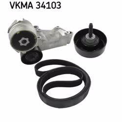 Jeu de courroies trapézoïdales à nervures SKF VKMA 34103