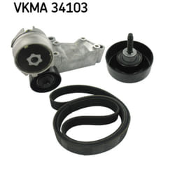 Jeu de courroies trapézoïdales à nervures SKF VKMA 34103