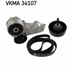 Jeu de courroies trapézoïdales à nervures SKF VKMA 34107
