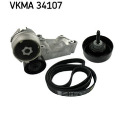 Jeu de courroies trapézoïdales à nervures SKF VKMA 34107