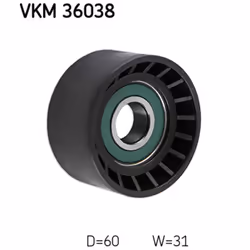 Galet enrouleur de courroie d'accessoire SKF VKM 36038