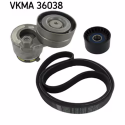 Jeu de courroies trapézoïdales à nervures SKF VKMA 36038