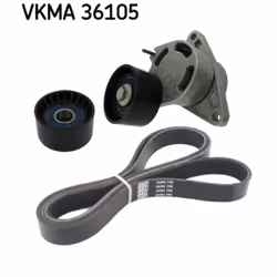 Jeu de courroies trapézoïdales à nervures SKF VKMA 36105