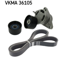 Jeu de courroies trapézoïdales à nervures SKF VKMA 36105