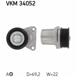 Tendeur de courroie, courroie trapézoïdale à nervures SKF VKM 34052 - Vue supplémentaire 6