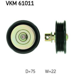 Galet enrouleur de courroie d'accessoire SKF VKM 61011