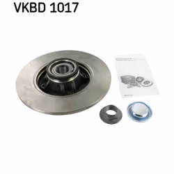 Disque de frein SKF VKBD 1017 arrière, plein, 1 pièce