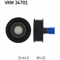 Galet enrouleur de courroie d'accessoire SKF VKM 34701