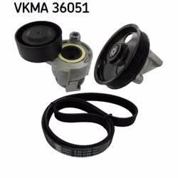 Jeu de courroies trapézoïdales à nervures SKF VKMA 36051