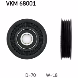Galet enrouleur de courroie d'accessoire SKF VKM 68001
