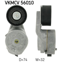 Galet tendeur, courroie d'accessoire SKF VKMCV 56010