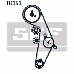 Kit distribution avec pompe à eau SKF VKMC 01918-1 - Vue supplémentaire 4