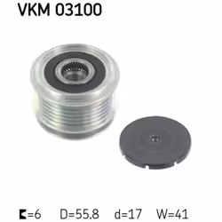 Poulie roue libre, alternateur SKF VKM 03100