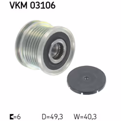 Poulie roue libre, alternateur SKF VKM 03106