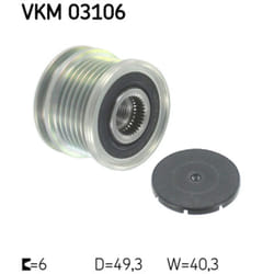 Poulie roue libre, alternateur SKF VKM 03106