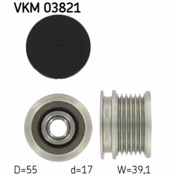 Poulie roue libre, alternateur SKF VKM 03821